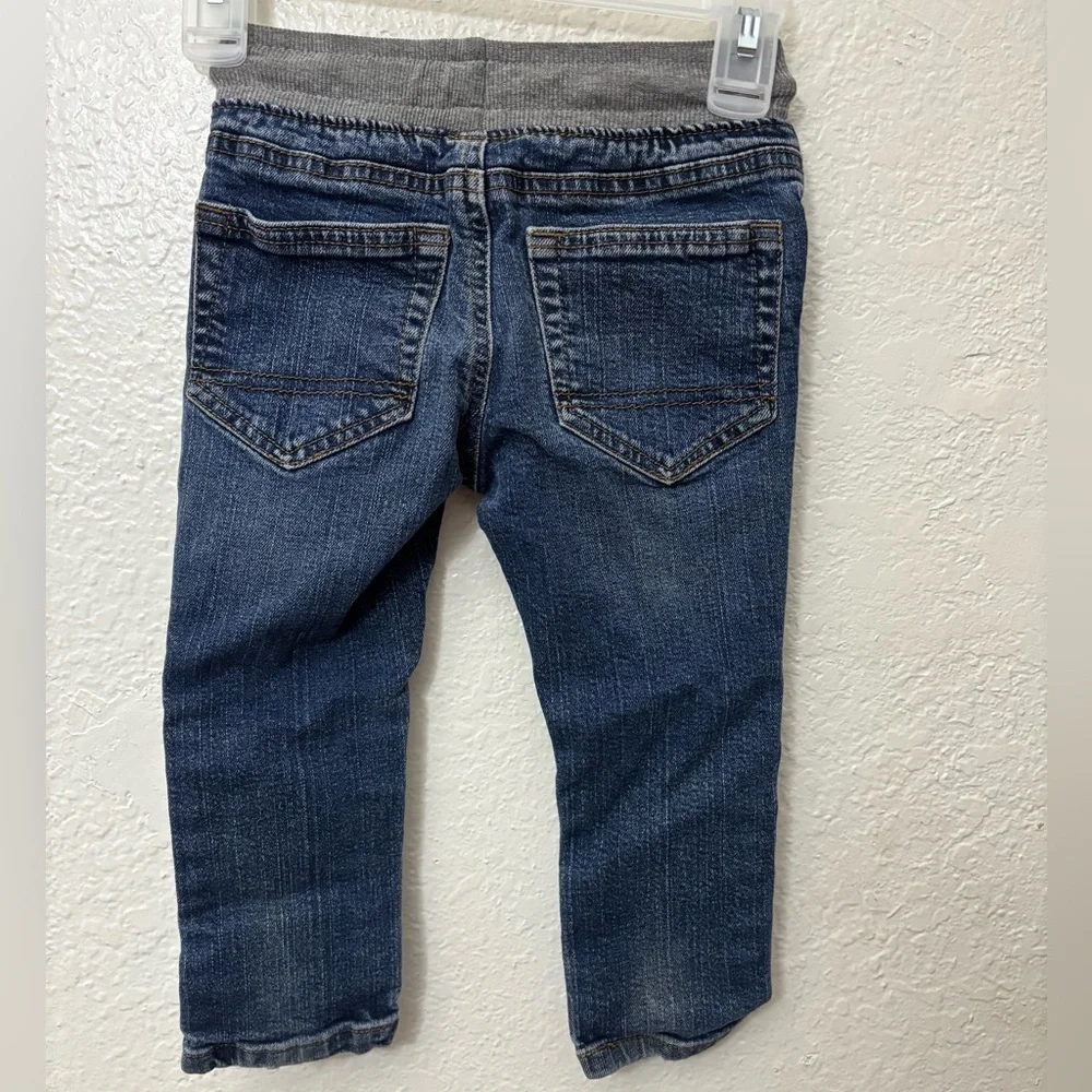 Cat & Jack Blue Denim‎ Jacket with Gray Sleeves and pants